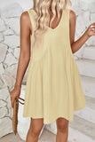 Plunge Wide Strap Mini Tank Dress