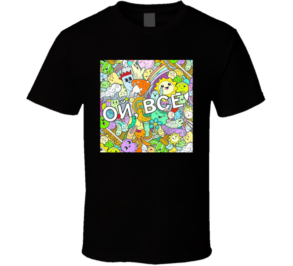 Oh That Is All Swear Russian Phrase With Funny Doodle Monsters On A Background Art T Shirt